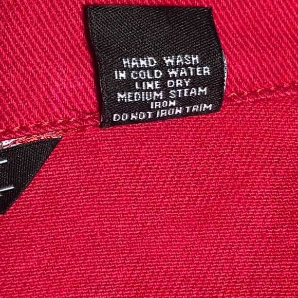 JBM Sport Red Denim Ladies Jacket - Picture 4 of 4